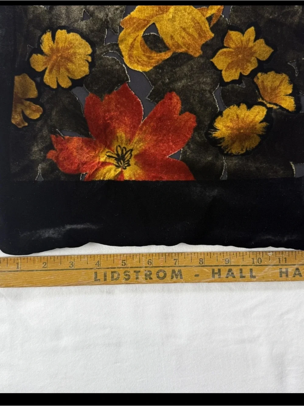 Nordstrom Signature Velvet Scarf Floral Silk Blend Made in Italy Luxury Roses
